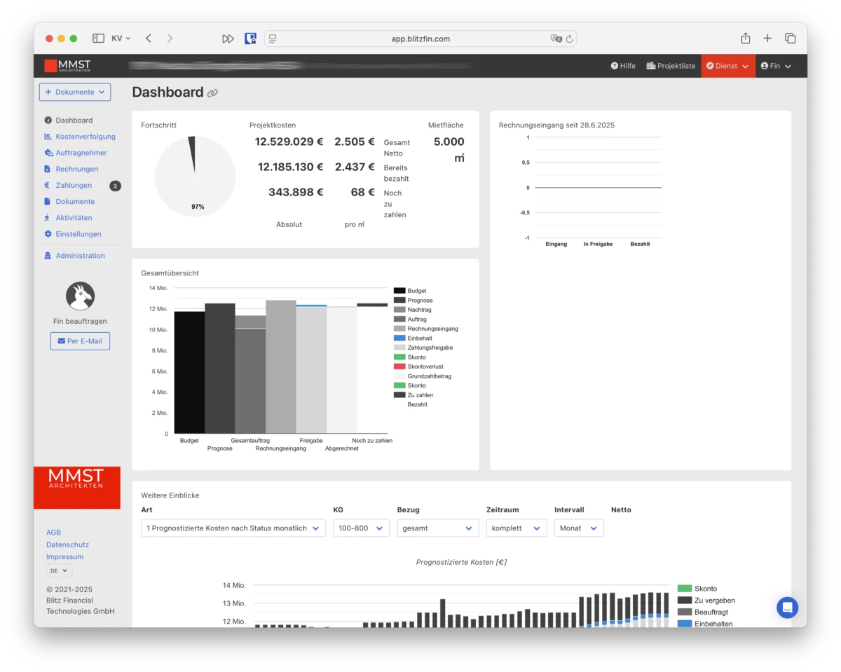 BlitzFin White-Label Demo - Partner Dashboard mit Custom Branding